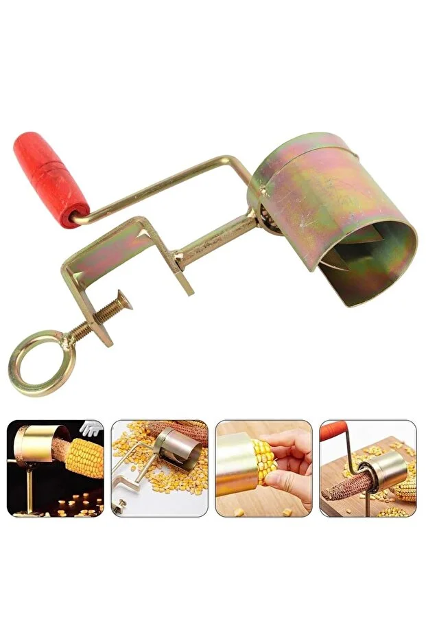 SN-29725 Manuel Mısır Ayıklama Makinesi Masaya Sabitlenen Bilyalı Kollu Alet